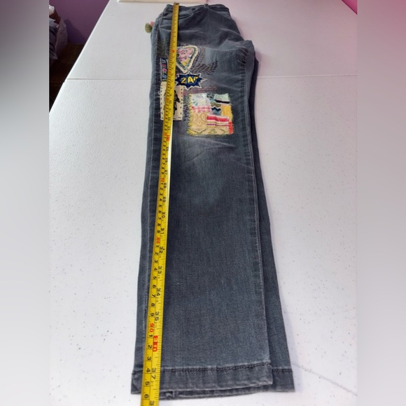Adam Levine Art Jeans NWT – Embroidered Patchwork Boho Skinny Denim Women’s M - Picture 16 of 16